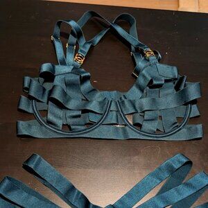 Victoria's Secret strappy underwire bra and panty set
